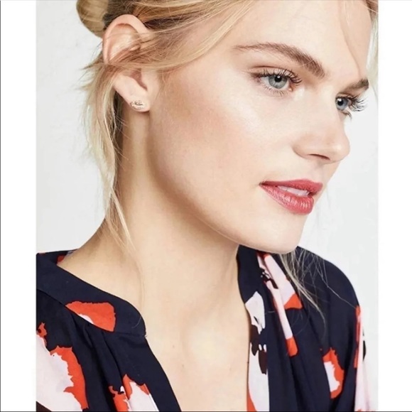 $49 Kate Spade Lips Crystal Mini Lip Stud Earrings - Picture 2 of 12